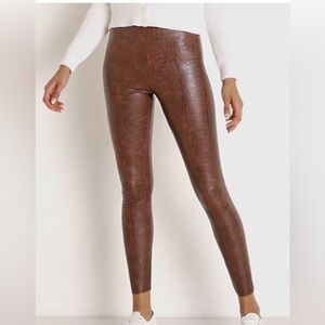 Commando reptile embossed leggings, XS